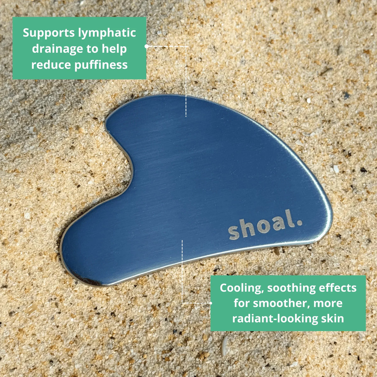 Shoal Stainless Steel Facial Gua Sha Tool
