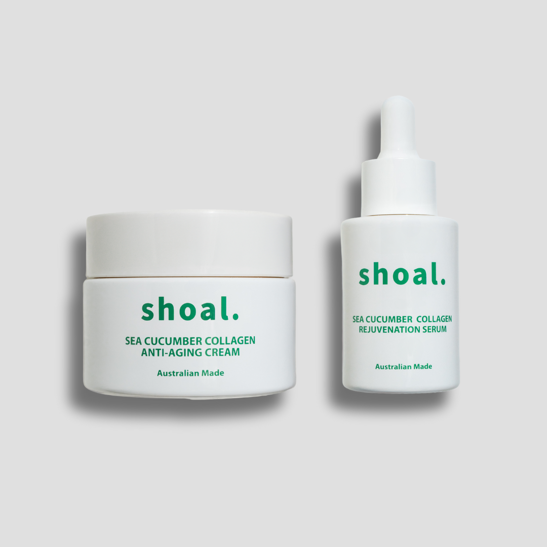 Shoal Sea Cucumber Collagen Anti-Aging Cream and Serum Bundle