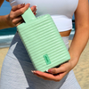 Shoal Quilted Cosmetic Pouch in Soft PU Leather